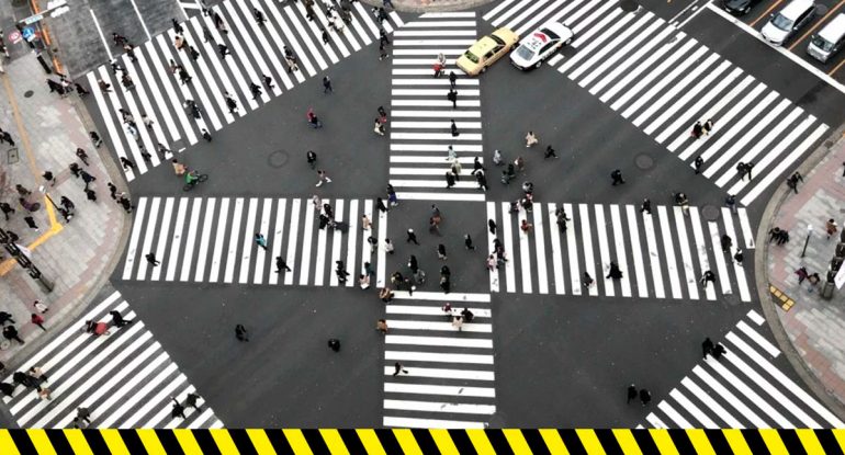 Nuevo cruce peatonal al estilo Tokio en la CDMX